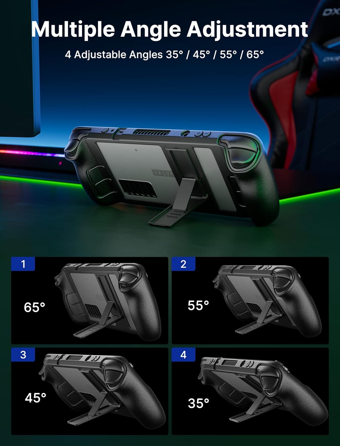 JSAUX Steam Deck / Steam Deck OLED Kickstand Tok