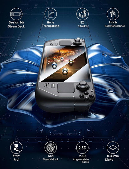 JSAUX Steam Deck / Steam Deck OLED edzett üveg kijelzővédő fólia (2db)