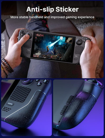 JSAUX Steam Deck/OLED Sticker Szett + Thumb Grip protector