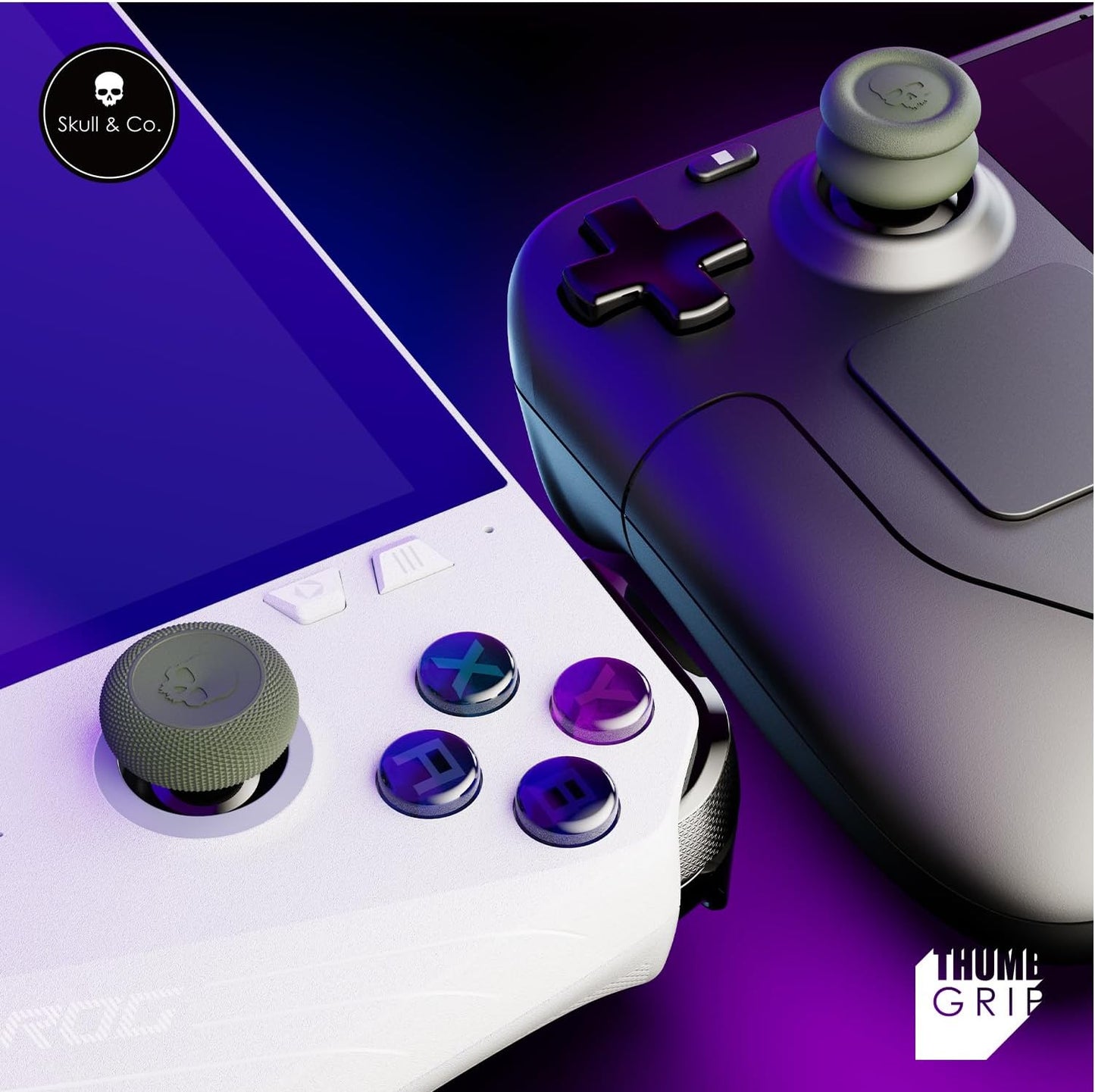 Skull & Co. Thumb Grip Szett - Fekete, 3 Pár (6 Darab)