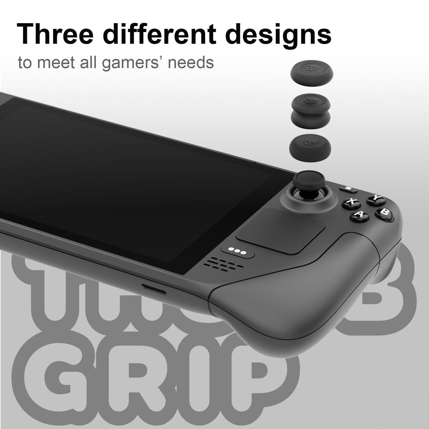 Skull & Co. Thumb Grip Szett - Fekete, 3 Pár (6 Darab)