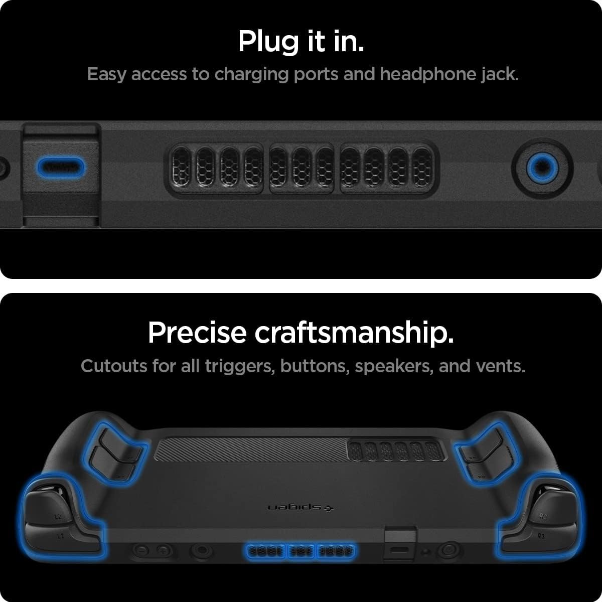 Spigen Steam Deck / Steam Deck OLED Tok - Fekete